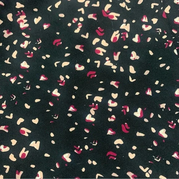 NEW Torrid Pull-On Wide Leg 26 Crop  Studio Knit Hearts Comfy Slinky - Picture 6 of 10